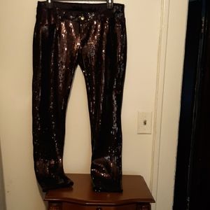 Jean sequin pants